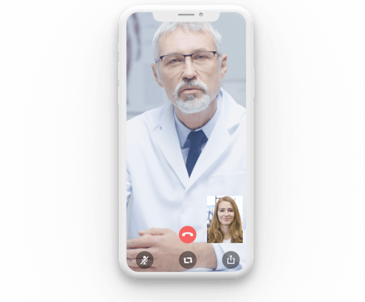 Vídeo Consulta de SaludOnNet en un iPhone