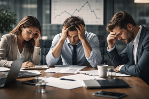 gerentes pensando sobre absentismo