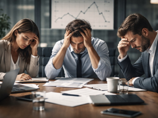 gerentes pensando sobre absentismo