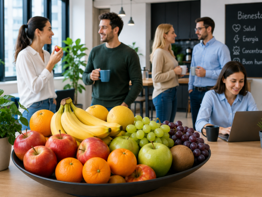 fruta en la oficina